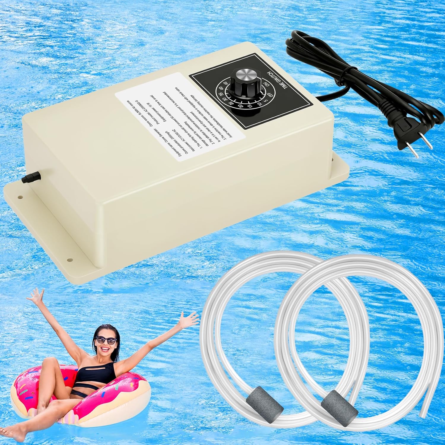 Ozone Generator for Cold Plunge, 1000Mg/H Ozone Generator for Water Keep Cold Plunge, Ice Bath, Spa, Hot Tub, Pool Clean and Fresh for a Long Time