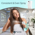 Hair Spray Bottle – Ultra Fine Continuous Water Mister for Hairstyling, Cleaning, Plants, Misting & Skin Care (Clear, 6.8 Ounces)