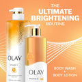 Body Lotion for Women, Brightening with Vitamin C Serum, Visibly Bright & Radiant Skin, 24Hr Moisture & Hydration, Fast Absorbing Formula, Vitamin B3 Complex, for All Skin Types, 17 Fl Oz