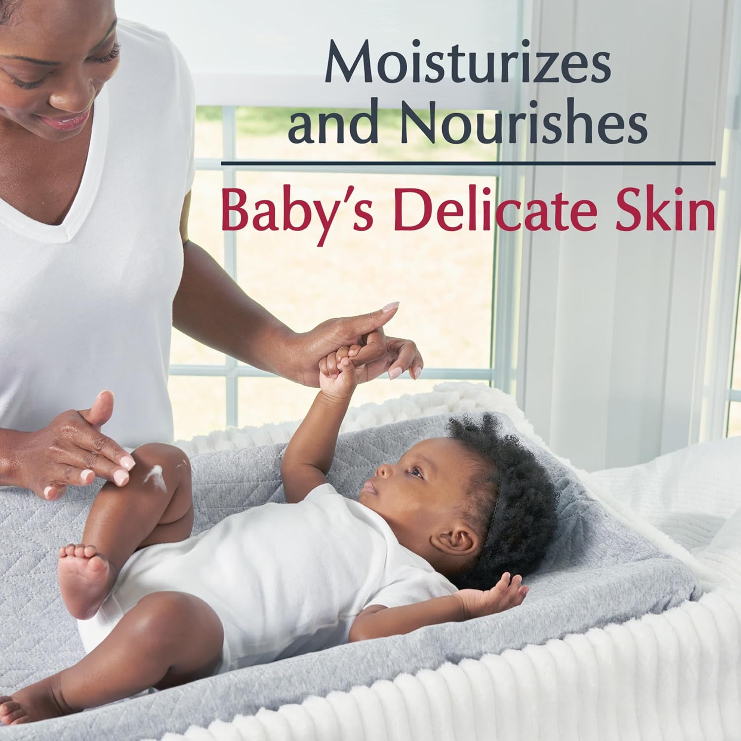 Baby Body Lotion, Hypoallergenic and Fragrance Free Baby Lotion with Pro-Vitamin B5 and Shea Butter, 13.5 Fl Oz Bottle