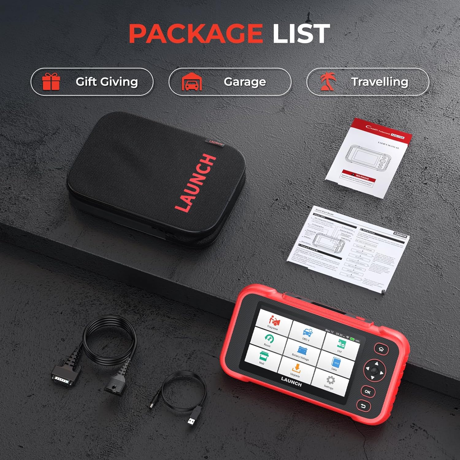 CRP123I V2.0 Elite OBD2 Scanner Diagnostic Tool, 2025 New Code Reader for Cars and Trucks, Engine ABS SRS Transmission Car Scanner, Lifetime Free Update, Oil/Epb/Dpf/Sas/Bms Throttle Relearn