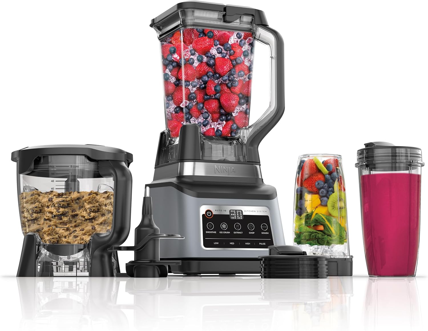 BN751 Professional plus DUO Blender, 1400 Peak Watts, 3 Auto-Iq Programs for Smoothies, Frozen Drinks & Nutrient Extractions, 72-Oz. Total Crushing Pitcher & (2) 24 Oz. To-Go Cups, Black