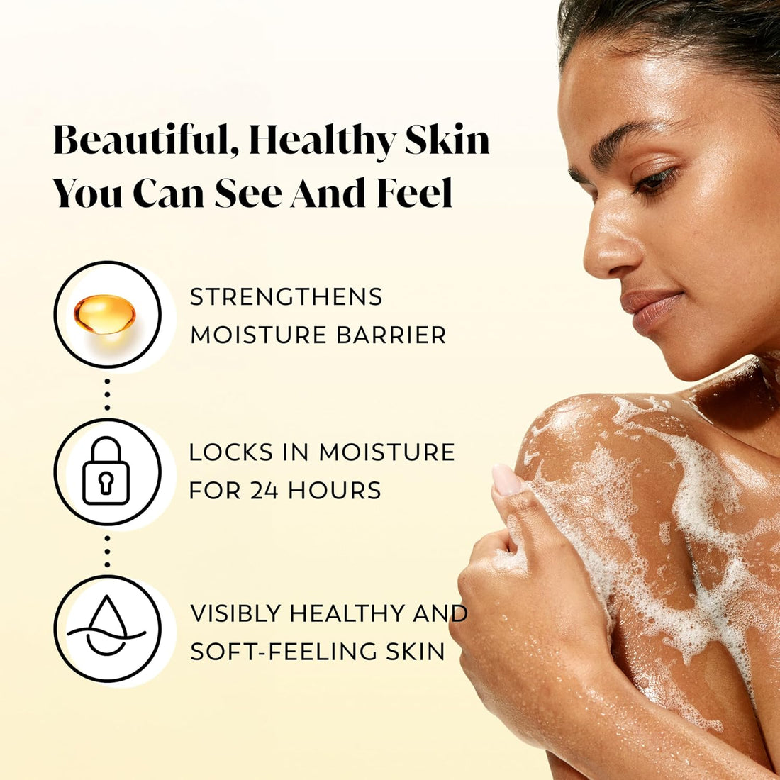 Body Wash for Women, Ultra Moisture, 24Hr Moisturizing, Hydrating & Refreshing, B3 Vitamin Complex, Free of Parabens & Phthalates, for All Skin Types, Shea Butter Scent, 33 Fl Oz