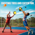 Toss and Catch Ball Game: 2Pcs Throw Catch Ball Game - Pop Pass Catch Ball Game with 4 Balls for Outdoor Yard Games Beach Pool Toys (2 Paddles 4 Balls)