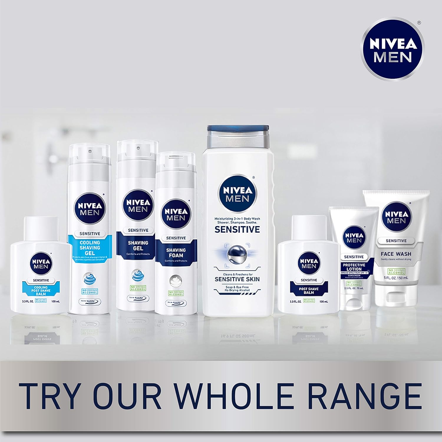 Sensitive Shave Gel with Vitamin E, Soothing Chamomile and Witch Hazel Extracts, 3 Pack of 7 Oz Cans