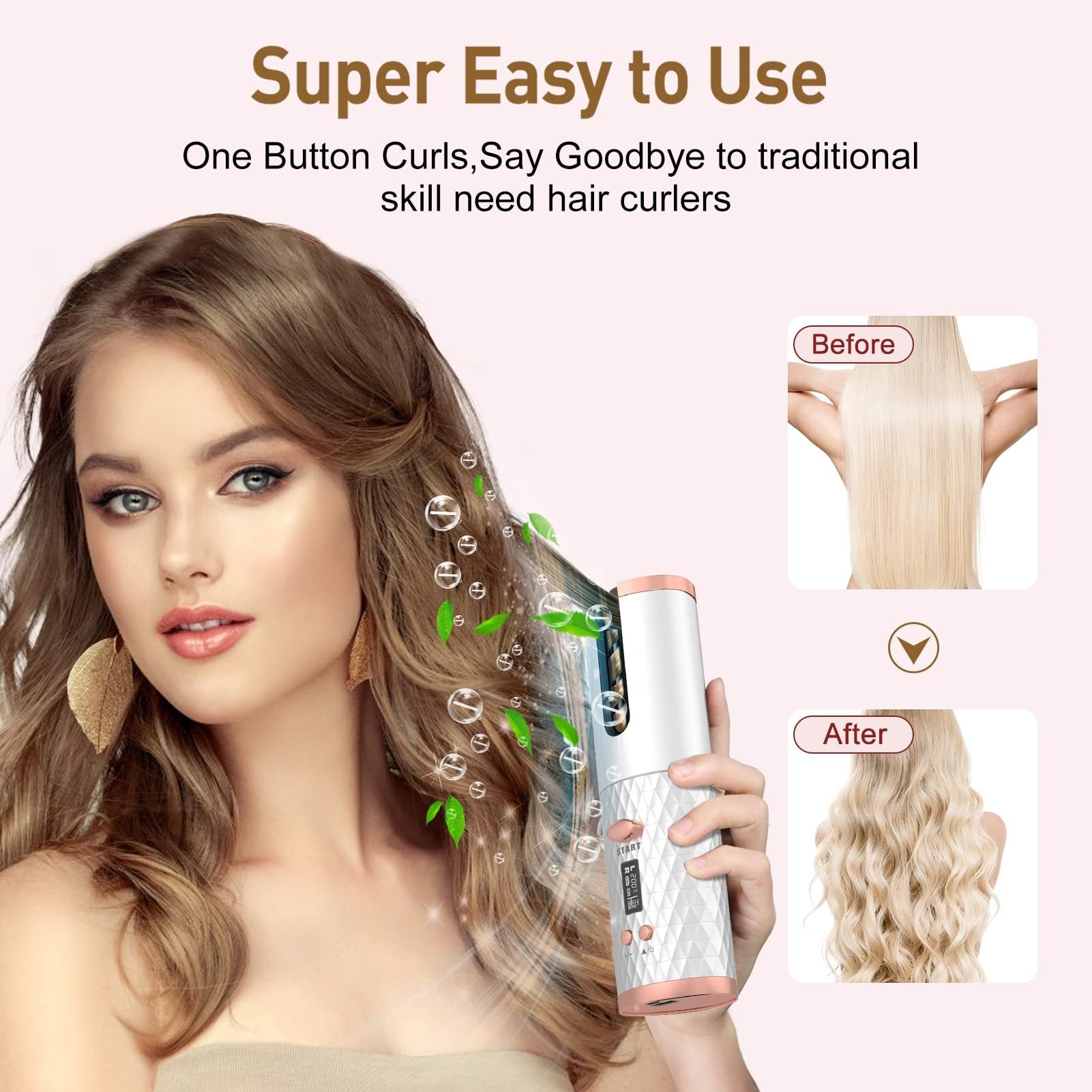 automatic curler for long hair