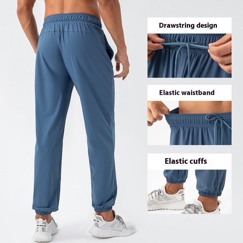 Men’s Quick-Dry Nylon Track Pants – Lightweight Loose Fit Activewear for Comfort & Performance