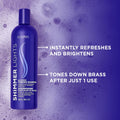 Shimmer Lights Purple Shampoo | Neutralizes Brass & Yellow Tones | for Blonde, Silver, Gray & Highlighted Hair