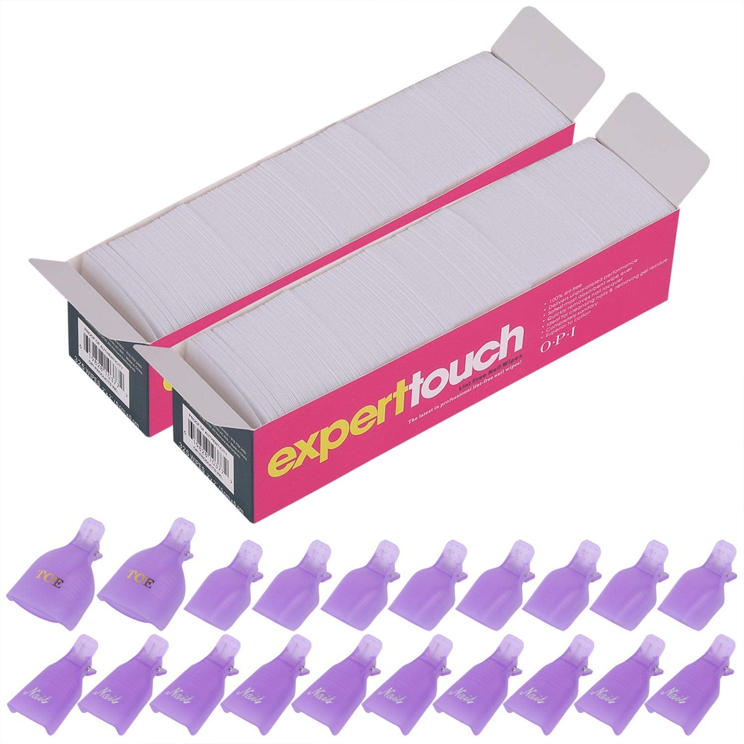 1000Pcs Nail Wipes Lint Free Gel Nail Polish Removers Cotton Pads Eyelash Extension Glue Cleaning Wipes