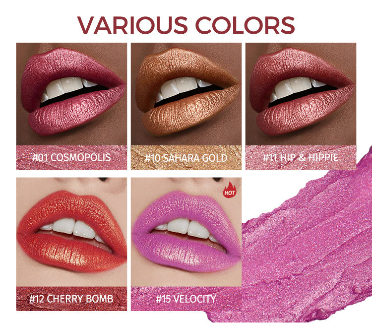 Collage of Women's Vegan Lipstick in various colors 