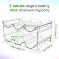 Organize Water Bottles – Stackable Storage Rack for Cabinet (2-Pack)