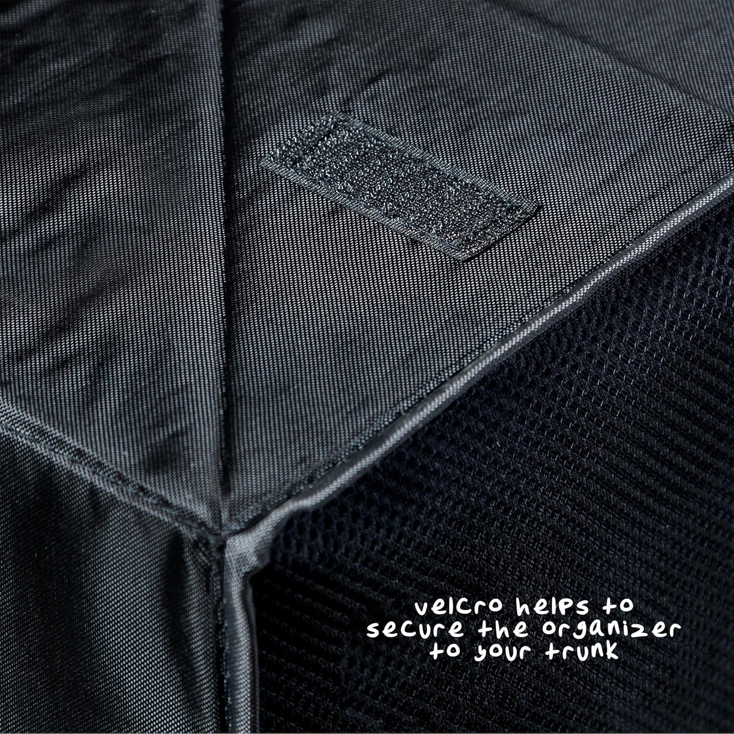 SFT-01166 Soft Storage Chest, Black Folding Car Trunk Organizer