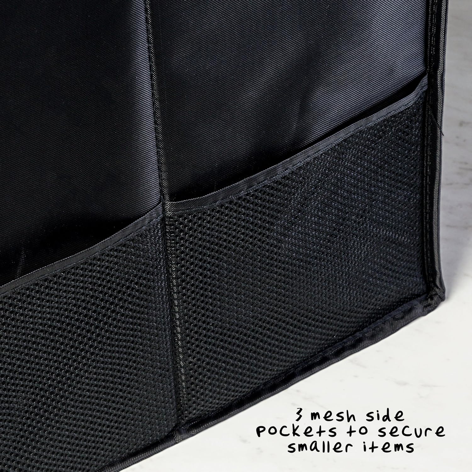 SFT-01166 Soft Storage Chest, Black Folding Car Trunk Organizer