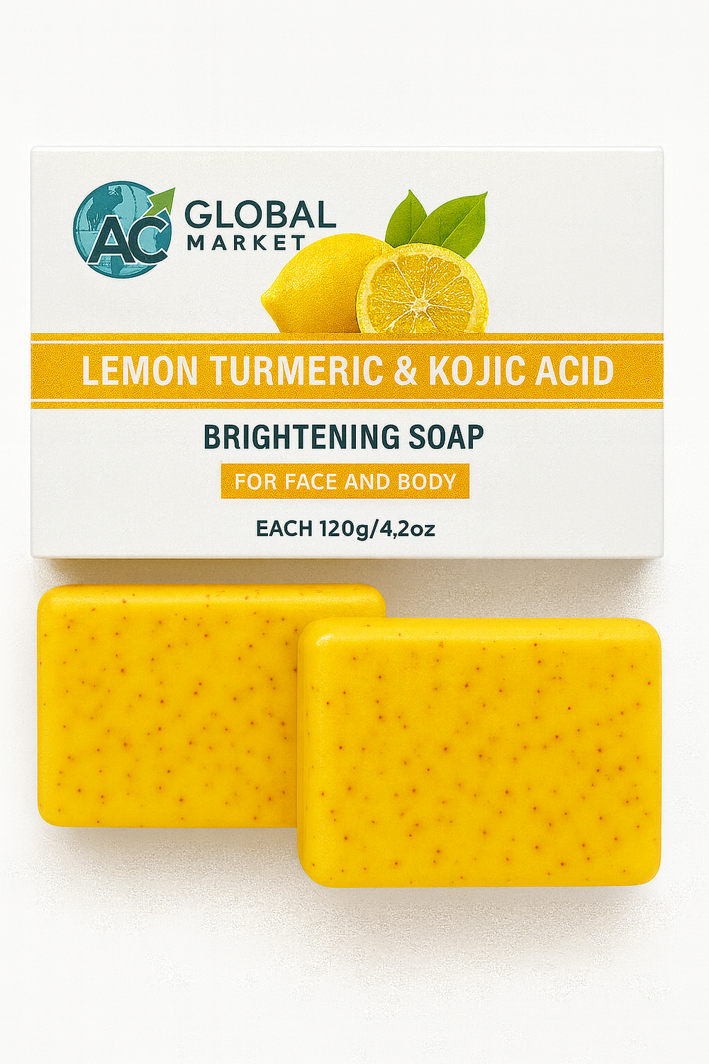 Lemon Turmeric & Kojic Acid Brightening Soap