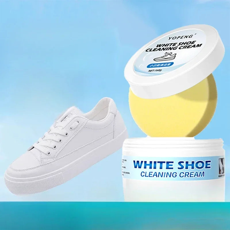 White Shoe Cleaning Cream No Water Washing Cleaning and Repairing Powerful Stain Removal Specialized Shoe Cleaning Tool