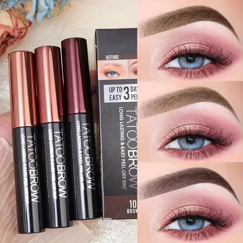 1pc Tattoo Peel Off Eyebrow Gel Tint, Semi Permanent Brow Tint, Waterproof, Transfer-proof, For Fuller & Defined Looking Brows