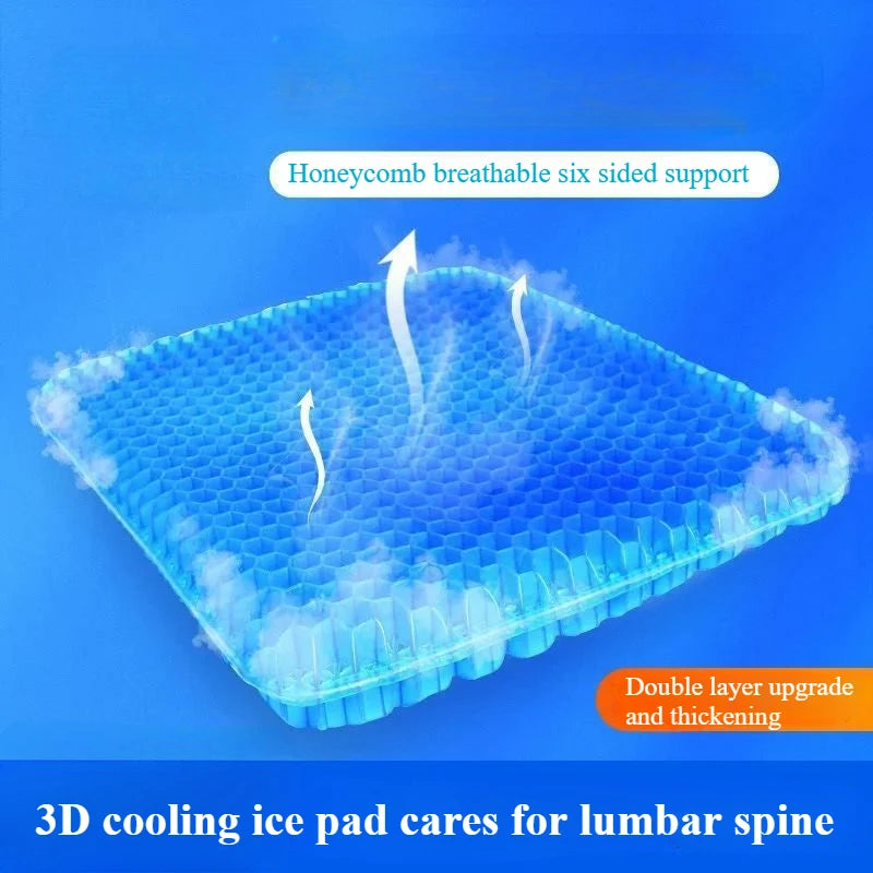 Clearance_Gel Seat Cushion Summer Breathable Honeycomb Design For Pressure Relief Back Tailbone Pain_Continuous updates