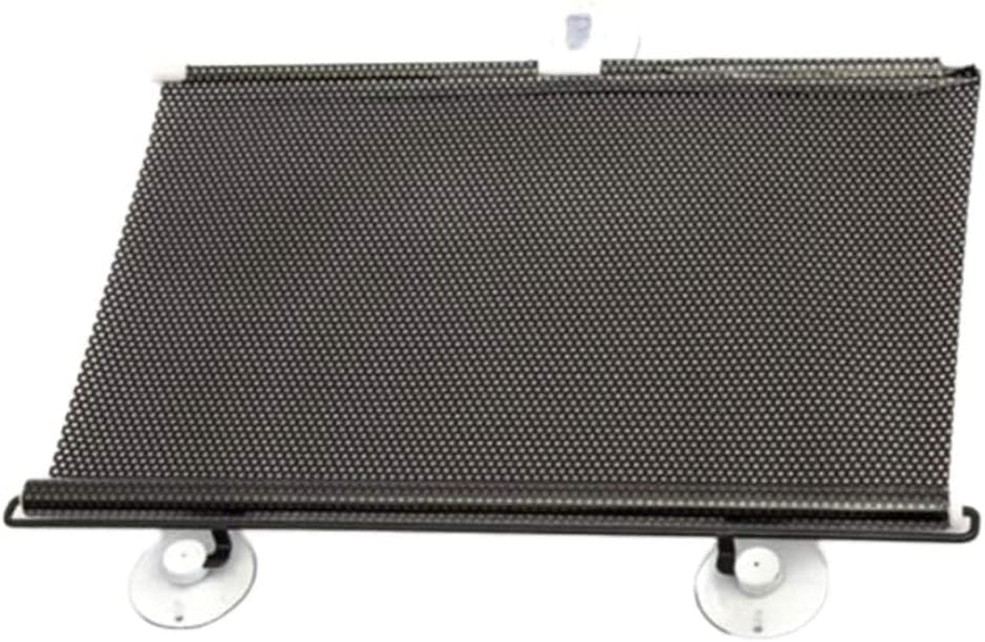 Blackout Blind Curtains with Suction Cups for Windows No Drill Cordless Blinds Temporary Portable Roller Shades UV Protection Window Shades for Home,Office,Bedroom,Door,Blackout (23''W X49''H, Black)