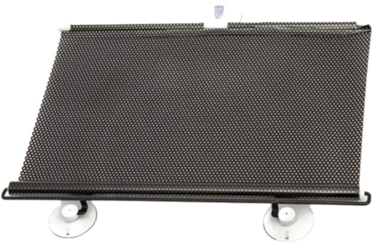 Blackout Blind Curtains with Suction Cups for Windows No Drill Cordless Blinds Temporary Portable Roller Shades UV Protection Window Shades for Home,Office,Bedroom,Door,Blackout (23''W X49''H, Black)