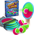 Toss and Catch Paddle Ball Game Outdoor Beach Pool Sand Toys outside Lawn Yard Games for 3 4 5 6 7 8 9 10 11 12 Year Olds Girls Boys Toys Birthday Gift (2 Paddles 2 Balls)