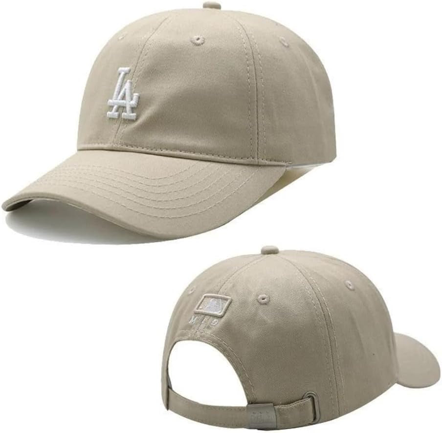 Unisex Baseball Korean Style Unstructured Cotton Soft Adjustable Washed Custom LA Logo Men/Women Caps Hats