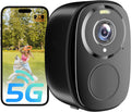 5G/2.4G Wifi Security Cameras Wireless Outdoor , 2K Battery Powered Wifi Cameras with AI Motion Detection Spotlight Siren,Color Night Vision, 2-Way Talk, Waterproof, Cloud/Sd Storage, Works W/Alexa