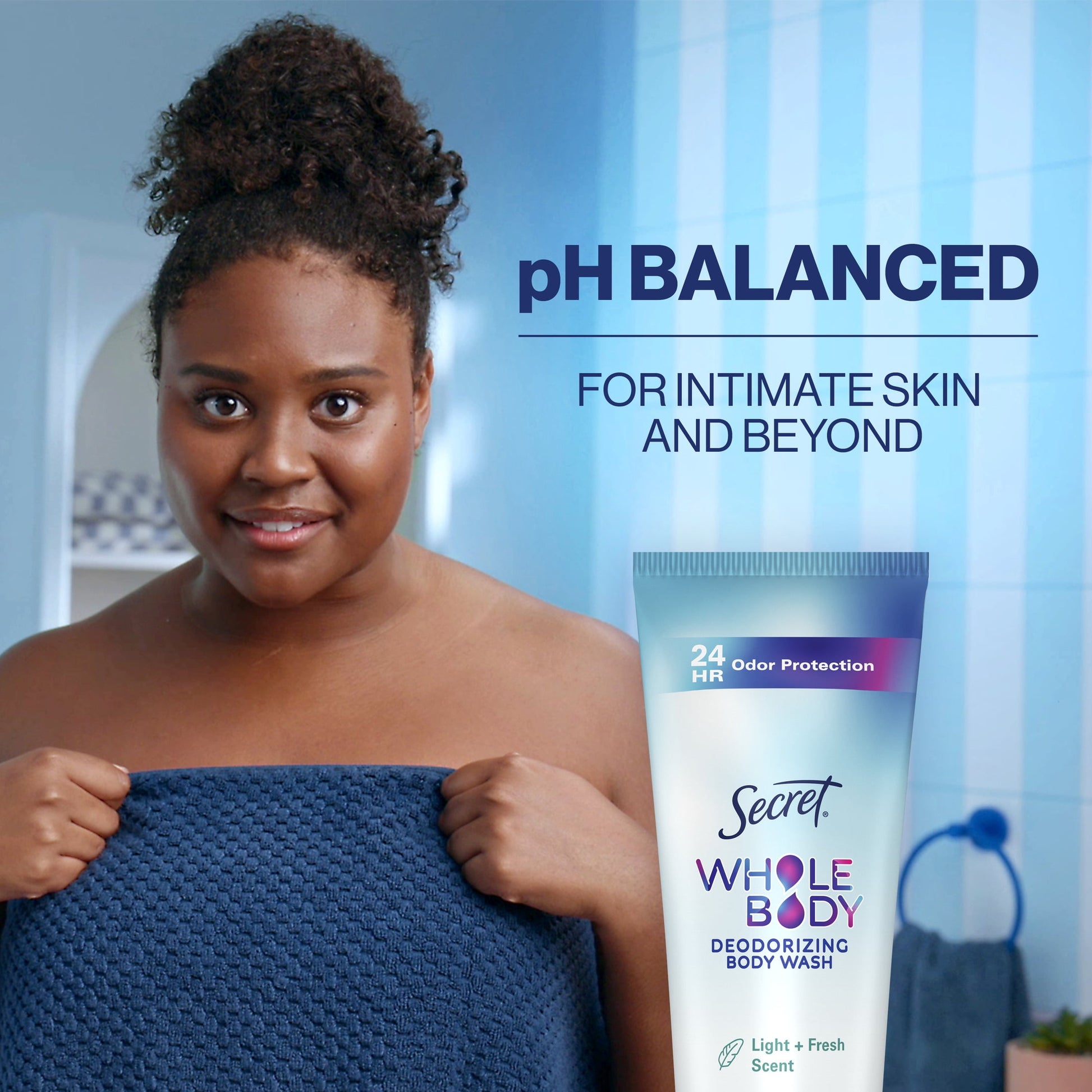 Feminine Wash 24 HR Deodorizing Body Wash for Women, Light & Fresh, 7Oz