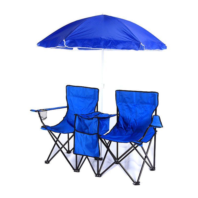 Double Camping Chairs – Blue