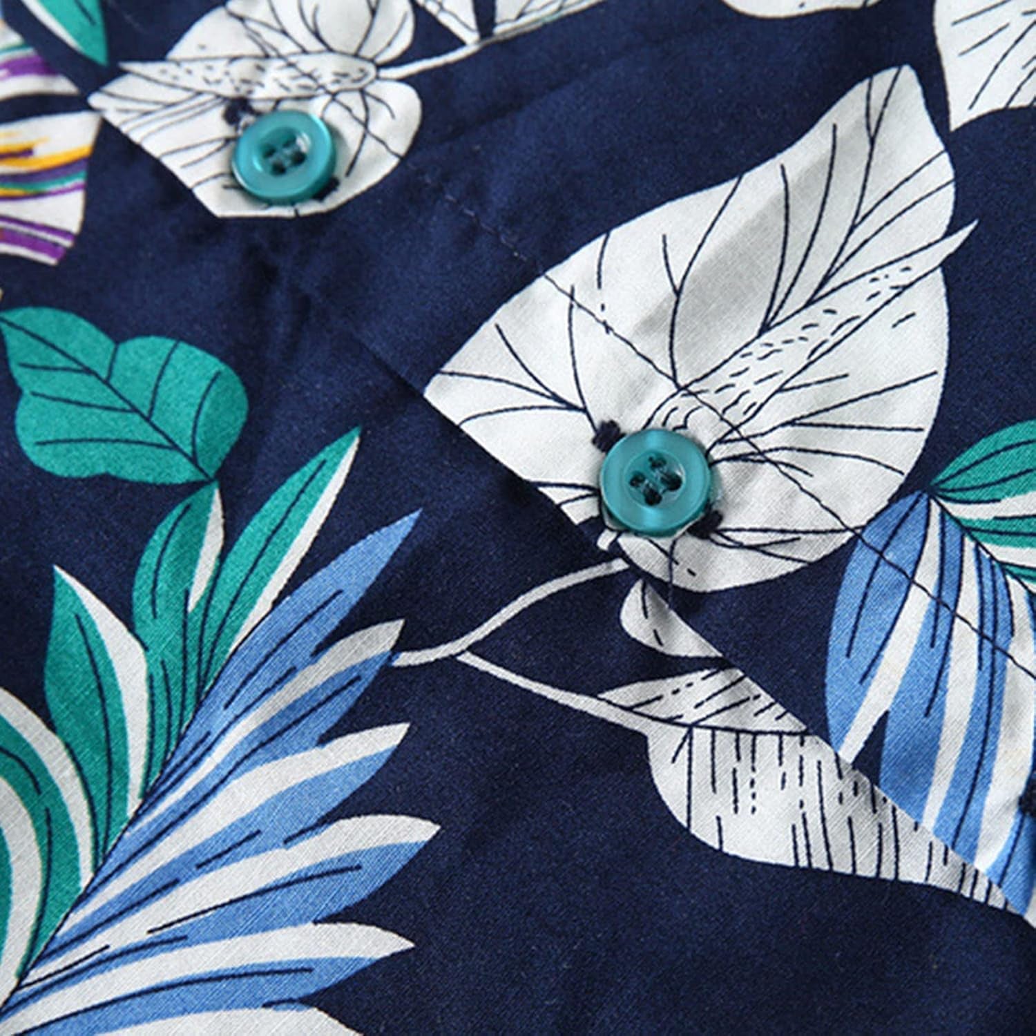 Toddler Clothes Set Children'S Clothing Summer Boys Suit Short Sleeve Floral Shirt Shorts Suit for 1 (Blue, 5-6 Years)