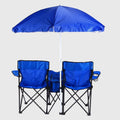 Double Camping Chairs – Blue