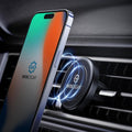 Magnetic Phone Holder for Car,  [2 Pack] Universal Air Vent Magnetic Phone Mount for Car, Car Phone Holder Mount for Cell Phones and Mini Tablets with 4 Metal Plates