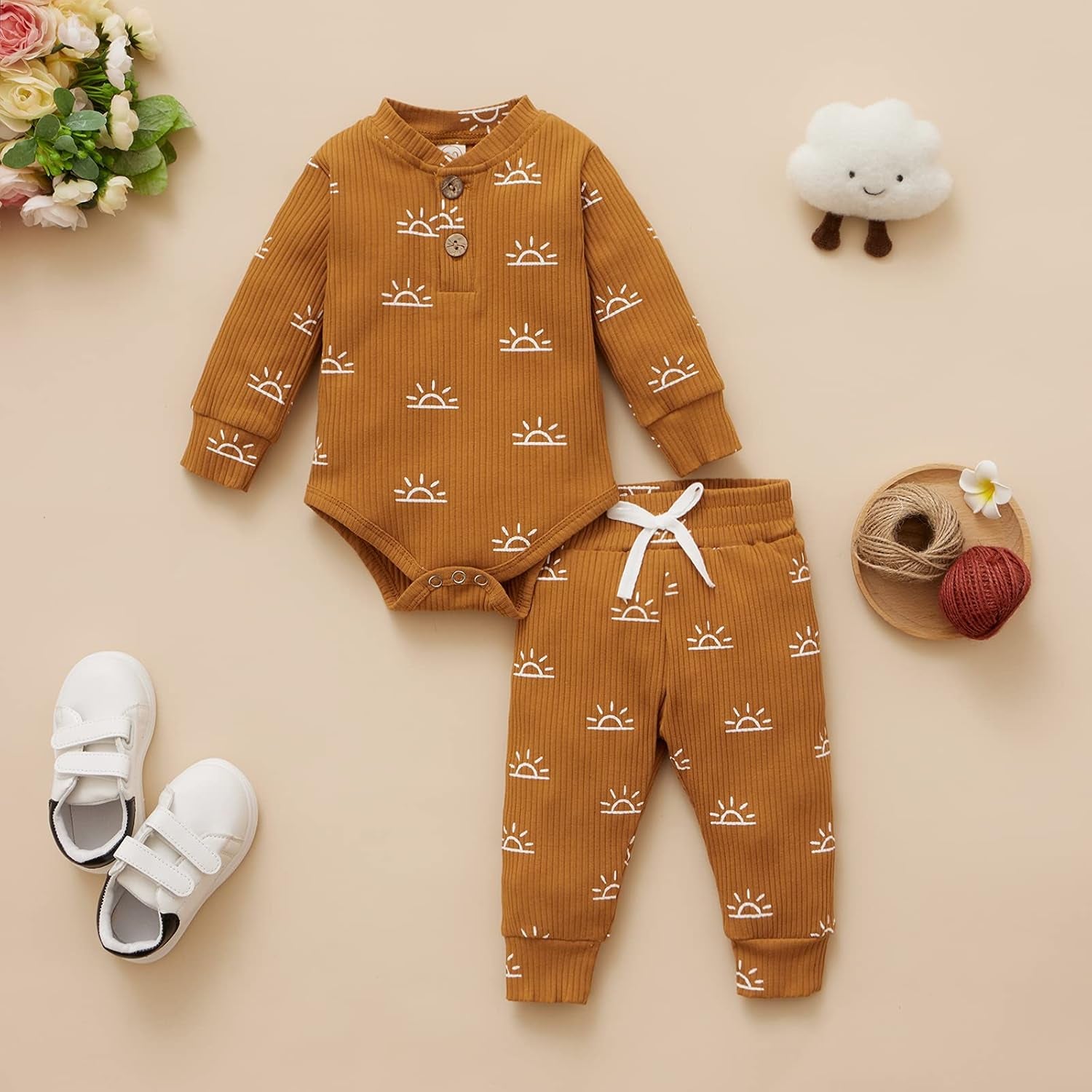 Boy'S Clothes Set Short Sleeve Solid T-Shirt Elastic Waist Shorts 2PCS Toddler Boy Outfits