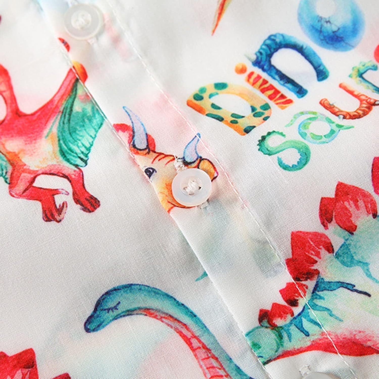 Children Clothes Set Boys Dinosaur Shirt Shorts Set Children'S Short Sleeve Colorful Dinosaur Shirt (Green, 2-3 Years)