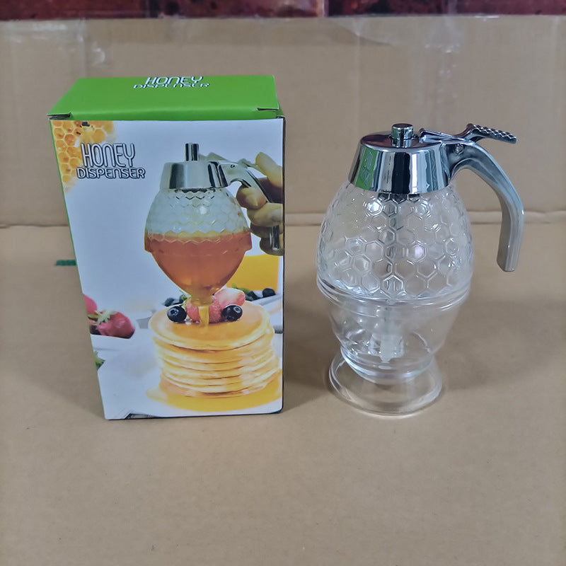 Press Type Honey Pot Squeeze Bottle – BPA-Free Leak-Proof Dispenser for Honey, Jam & Syrup | Easy-Pour Plastic Container | AC Global Market