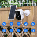 Solar Security Cameras Wireless Outdoor 2 Pack, Battery Powered 3K 4MP Wifi Cameras for Home Surveillance, PIR/AI Motion Detection, Waterproof, Color Night Vision, 2-Way Audio, Cloud/Sd Storage