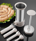 Sausage Stuffer Machine Vertical Sausage Maker, 2025 New Stainless Steel Homemade Sausage Maker W/4 Stuffing Tubes, Manual Sausage Stuffer Meat Filling for Household Kitchen, 2.2LBS Large Capacity