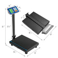660Lbs Weight Platform Scale Digital Floor Folding Scale Postal Shipping Mailing