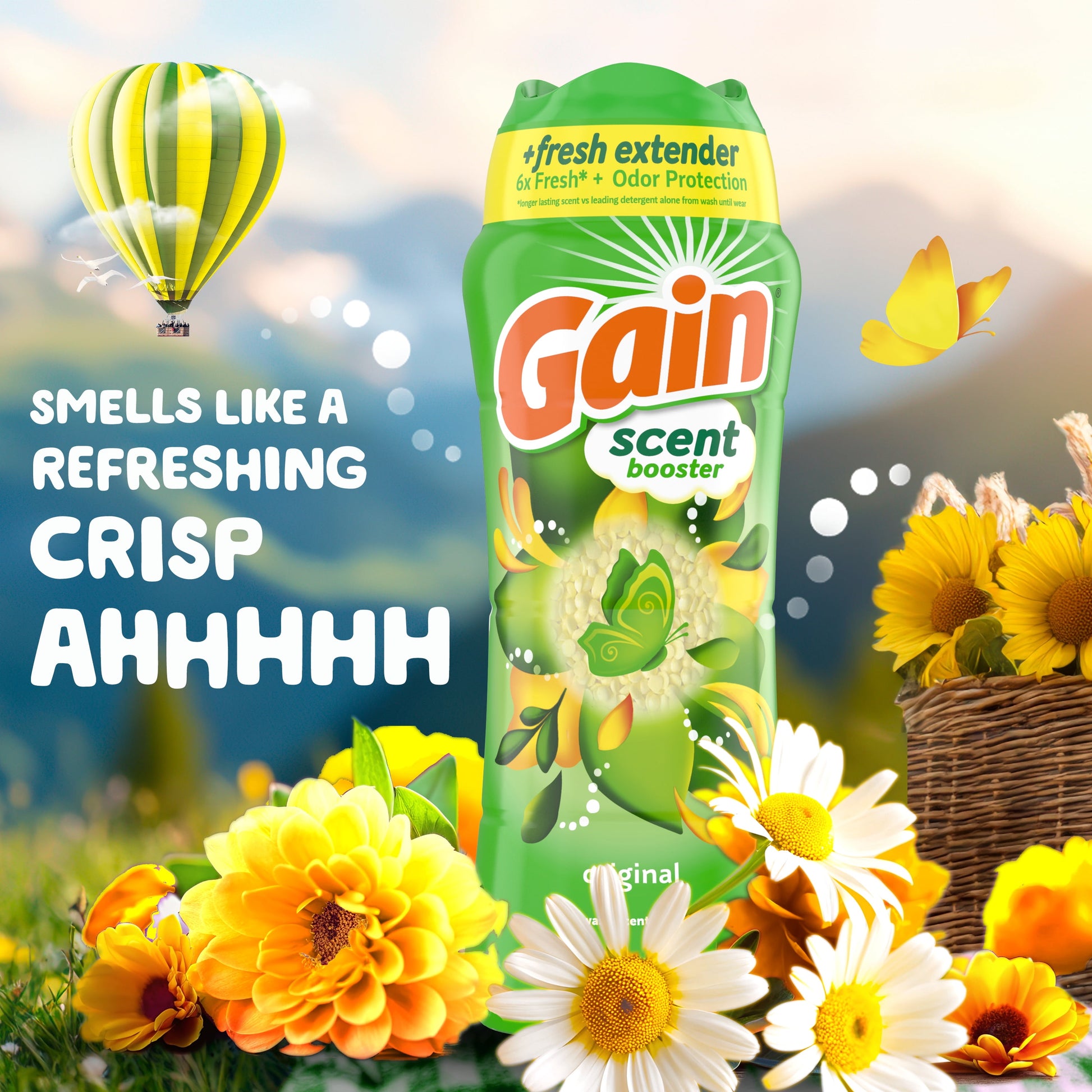 Fireworks In-Wash Scent Booster Laundry Beads, Original Scent, 12.2 Oz