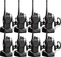 Walkie Talkies Bf-888S Long Range Two-Way Radios for Adults Rechargeable Handheld Interphone Professional UHF Communicator 3 Pack Walky Talky Set with Earpiece,Li-Ion Battery and Charger