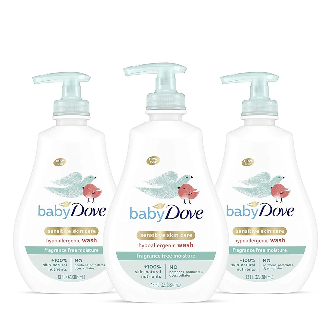 Tip to Toe Baby Body Wash for Baby'S Sensitive Skin Sensitive Moisture Washes Away Bacteria, Fragrance-Free and Hypoallergenic Baby Soap 13 Oz 3 Count