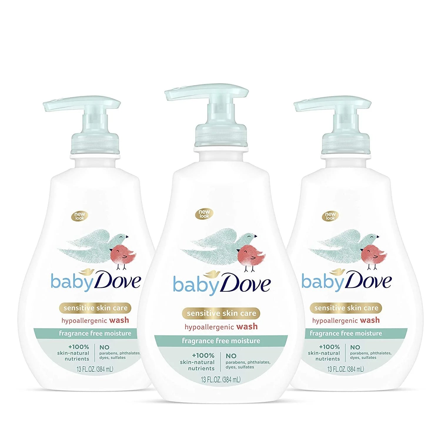 Tip to Toe Baby Body Wash for Baby'S Sensitive Skin Sensitive Moisture Washes Away Bacteria, Fragrance-Free and Hypoallergenic Baby Soap 13 Oz 3 Count