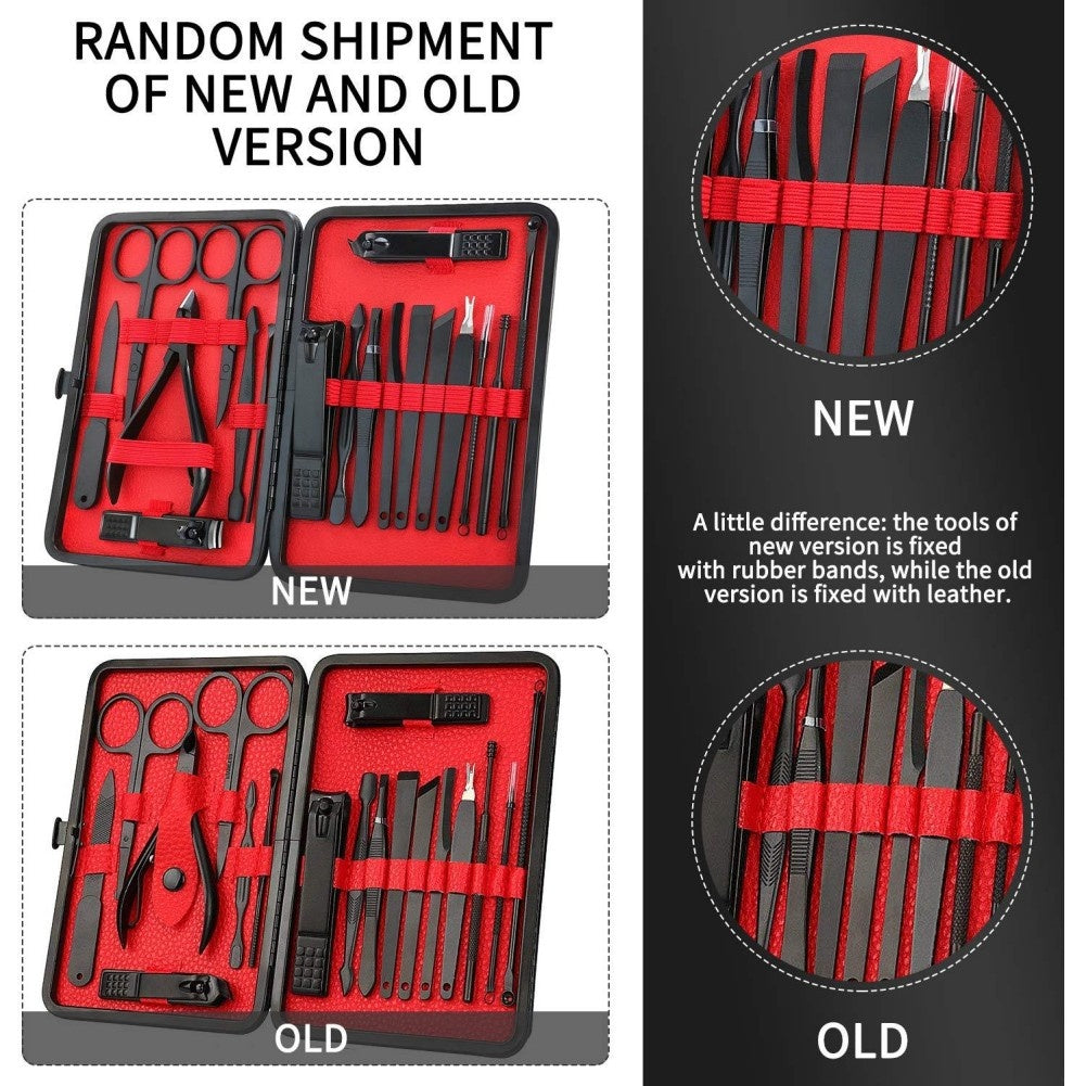 18-Piece,Nail Clippers Trimming Tool Set, Manicure Set, Pedicure Kit, Nail Clippers, Professional