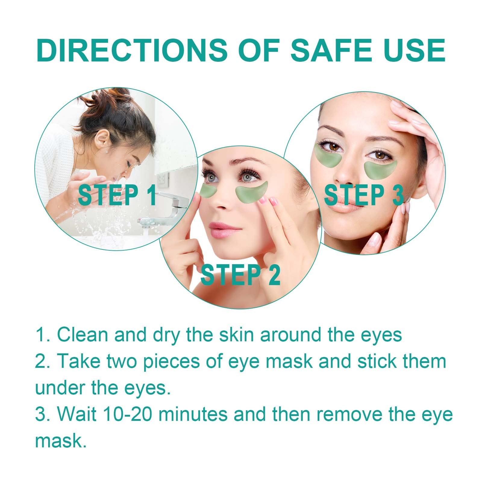 EELHOE chlorella vera under-eye patches for fine lines