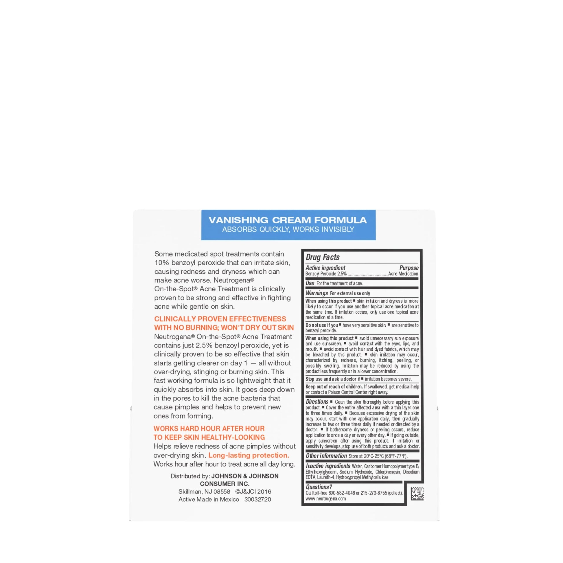 On-The-Spot Acne Treatment with Benzoyl Peroxide, 0.75 Oz