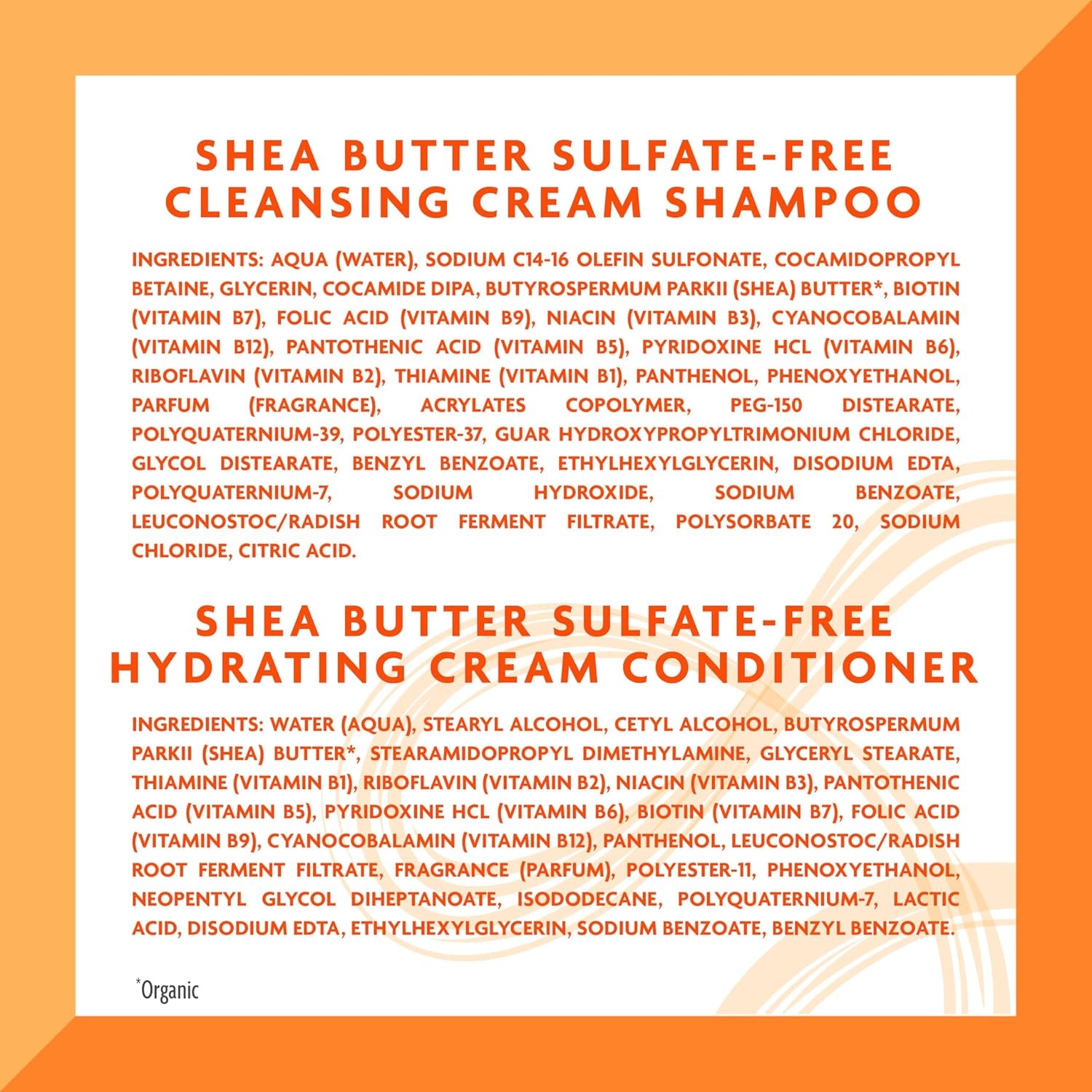 Shampoo & Conditioner with Shea Butter for Natural Hair, 13.5 Fl Oz (Pack of 2)