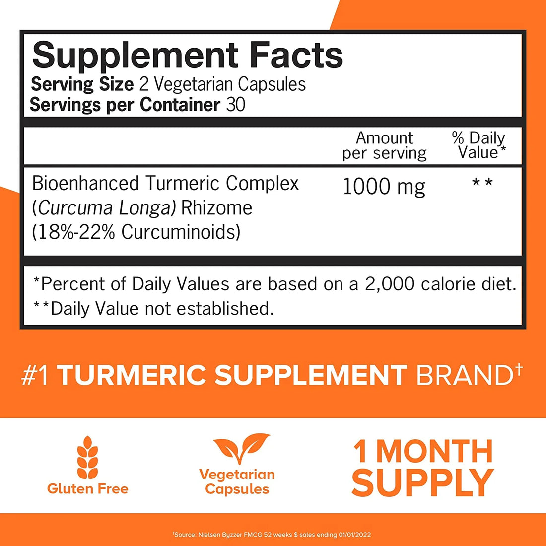 Turmeric Curcumin Capsules, 1000Mg Extra Strength Supplement, Patented Hydro-Soluble Technology, Alternative to Turmeric Curcumin with Black Pepper, 60 Veggie Capsules