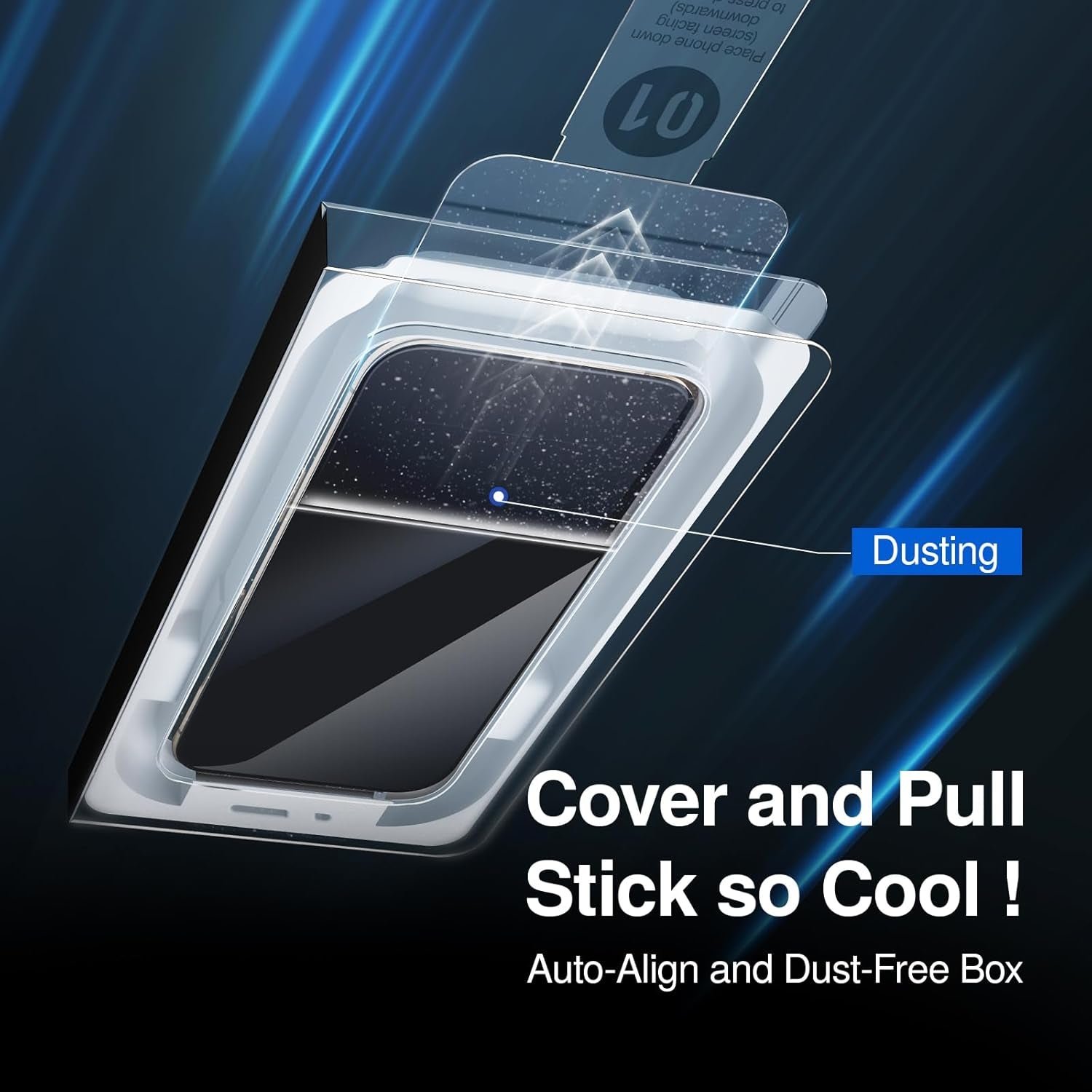 3 Pack Screen Protector for Iphone 13/13 Pro/14, Bubble-And-Dust-Free Box, HD Tempered Glass, Military Grade Shatterproof & Ultra Durable, Easy Installation