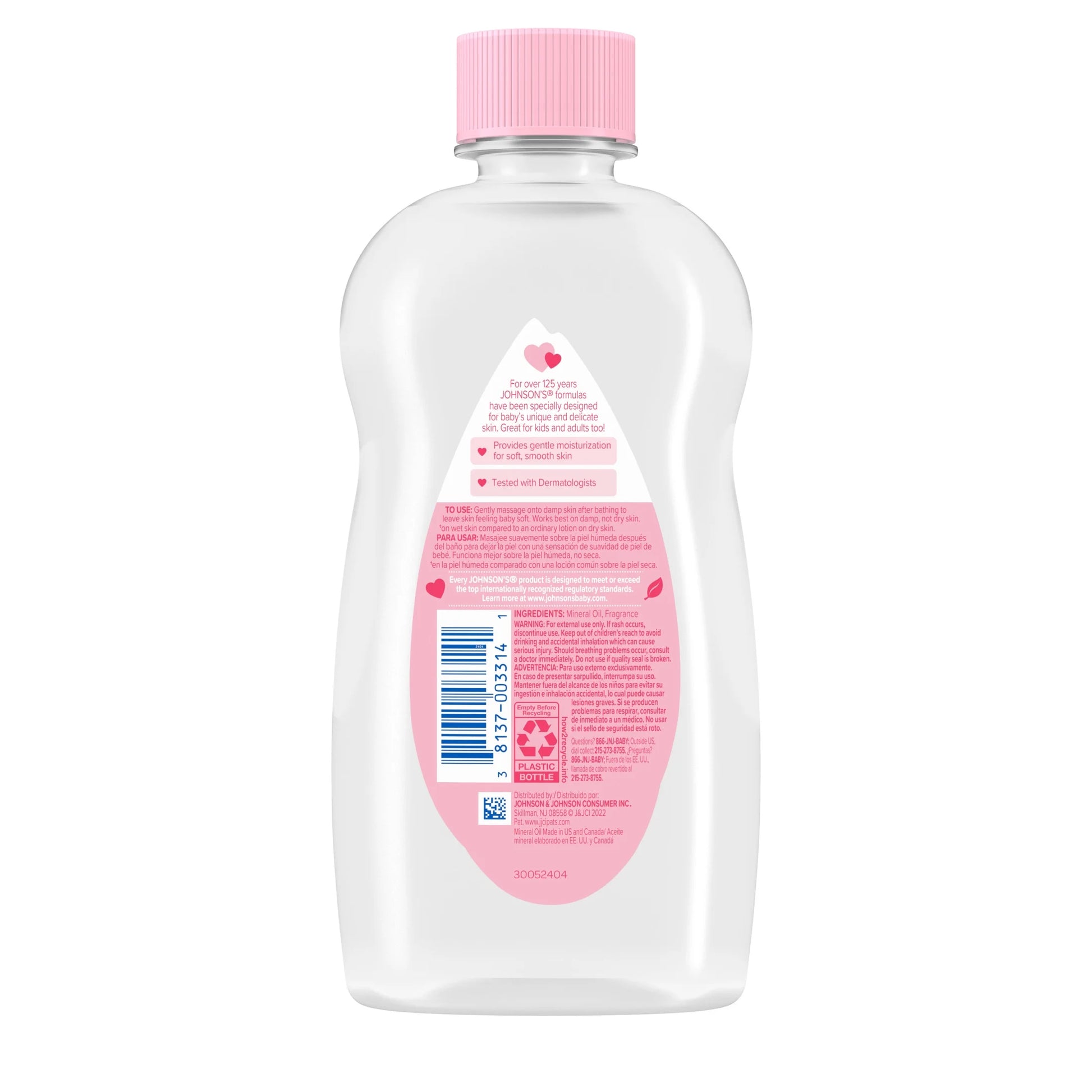 Baby Body Moisturizing Oil, Liquid Mineral Oil for Baby Massage, Original, 14 Fl Oz