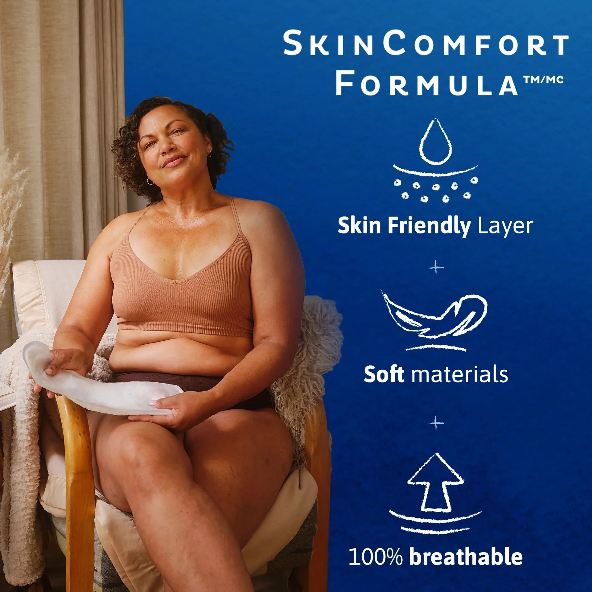 Sensitive Care Extra Coverage Overnight Incontinence Pads for Women, 90 Count