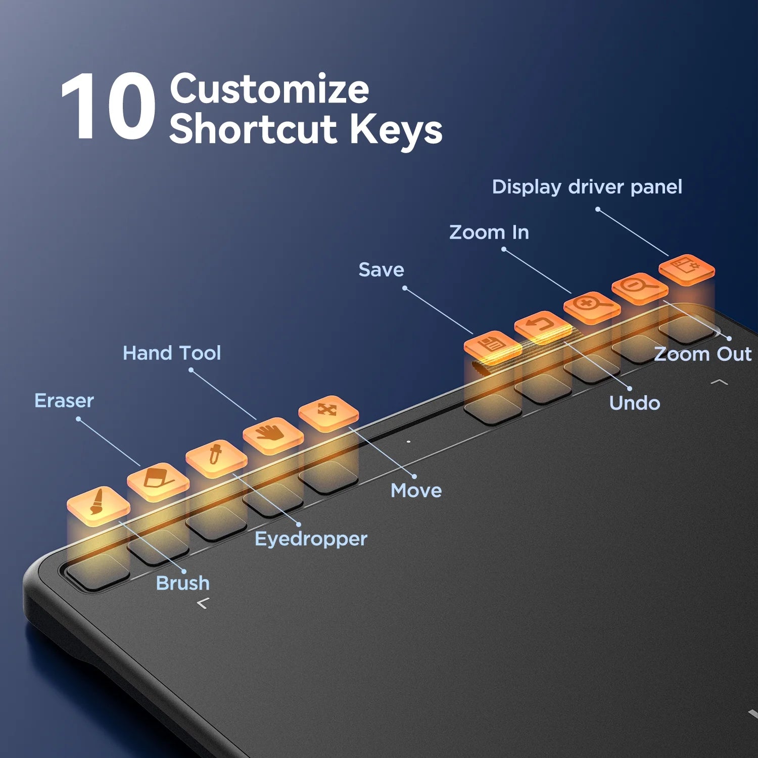 S640 Graphic Drawing Tablets Digital Pen Tablet with Stylus for Linux, Mac, Windows PC and Android OSU 6.3X 4 Inches